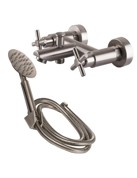 Смеситель для ванны Globus Lux Dukat SD4-102 двухвентильный, душевой набор - 5