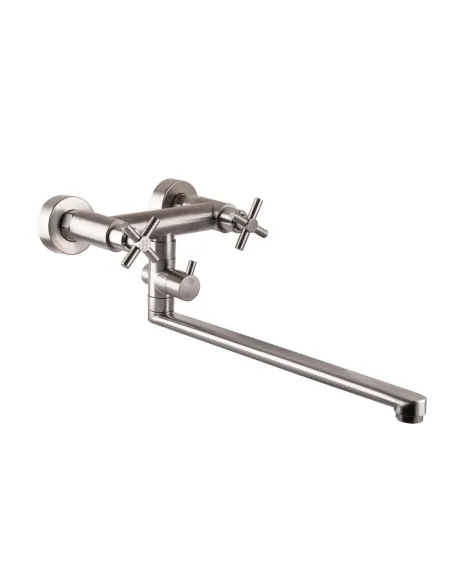 Змішувач для ванни Globus Lux Dukat SD4-108, вентильний, нержавіюча сталь - 1