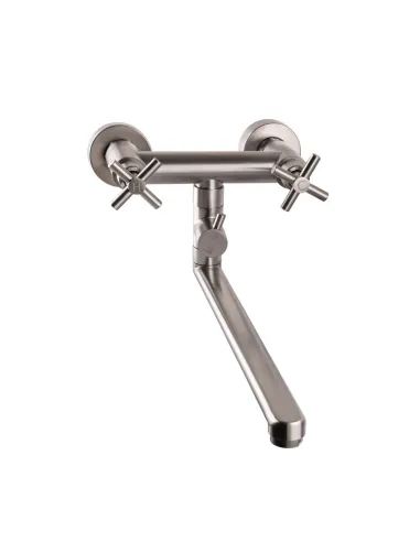 Змішувач для ванни Globus Lux Dukat SD4-108, вентильний, нержавіюча сталь - 2