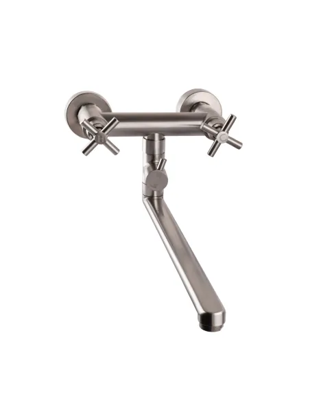 Змішувач для ванни Globus Lux Dukat SD4-108, вентильний, нержавіюча сталь - 2