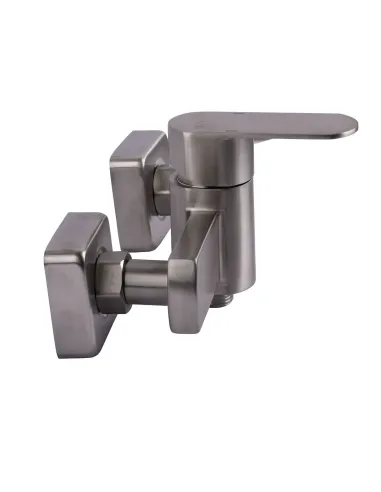 Смеситель для душа из нержавеющей стали Globus Lux Sorento SQ-105HR с душевым набором - 4