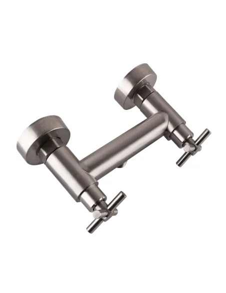 Двухвентильный смеситель для душа из нержавеющей стали Globus Lux Dukat SD4-105 с душевым набором - 5