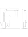 Смеситель для кухни с подключением к фильтру Globus Lux Lazer GLLR-0111-11-Graphite - 6