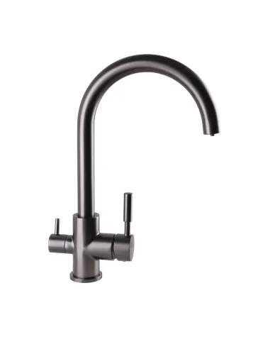 Смеситель для кухни с подключением к фильтру Globus Lux Lazer GLLR-0333-11-Graphite - 3