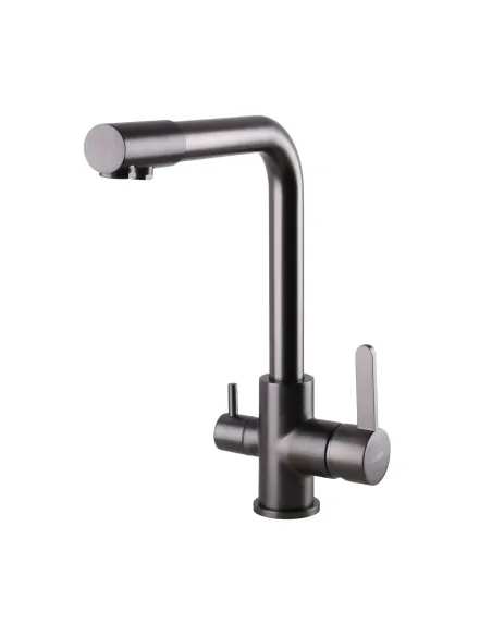 Смеситель для кухни с подключением к фильтру Globus Lux Lazer GLLR-0444-11-Graphite - 1 Смеситель для кухни с подключением к фильтру Globus Lux Lazer GLLR-0444-11-Graphite - 1