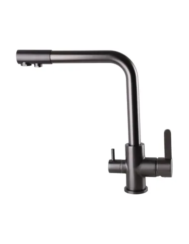 Смеситель для кухни с подключением к фильтру Globus Lux Lazer GLLR-0444-11-Graphite - 4
