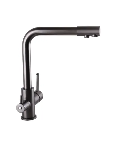 Смеситель для кухни с подключением к фильтру Globus Lux Lazer GLLR-0444-11-Graphite - 5