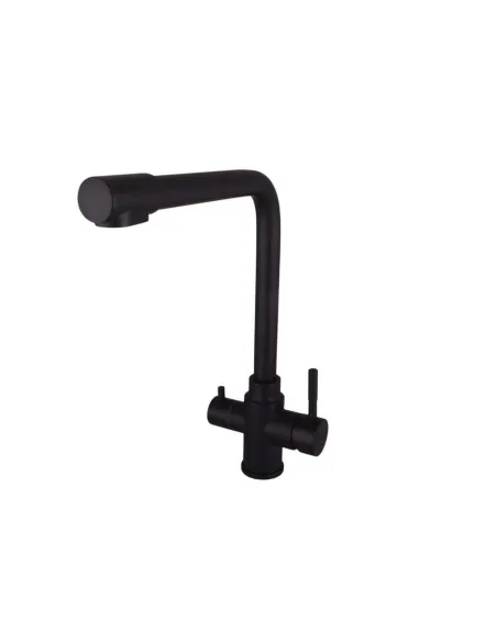 Смесители для кухни с подключением к фильтру Globus Lux Alpen SUS-0888-BB нержавеющая сталь - 1