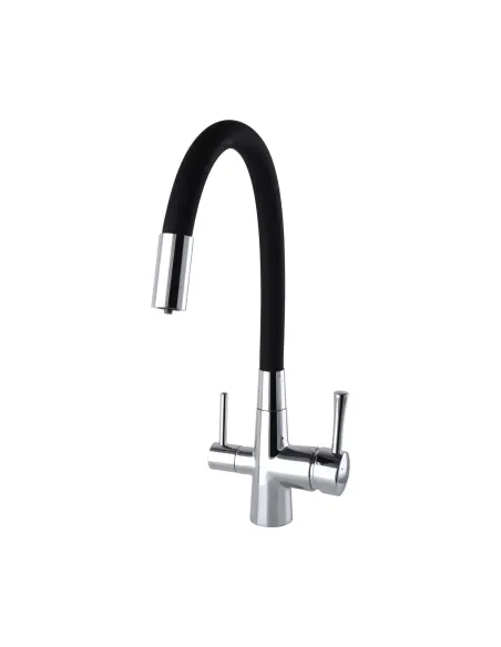 Змішувач для кухні Globus Lux Lazer GLLR-0903-00, під осмос, гофрований гусак - 1