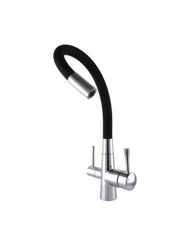 Змішувач для кухні Globus Lux Lazer GLLR-0903-00, під осмос, гофрований гусак - 6