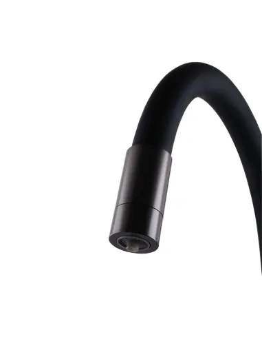 Смесители для кухни с подключением к фильтру Globus Lux Lazer GLLR-0903-11-Graphite гофрированный излив - 2