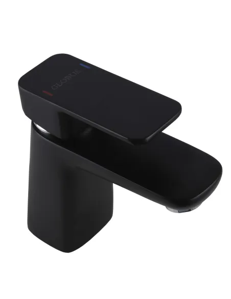 Смеситель для раковины в ванной Globus Lux Milano GLM-101-BB черный - 3