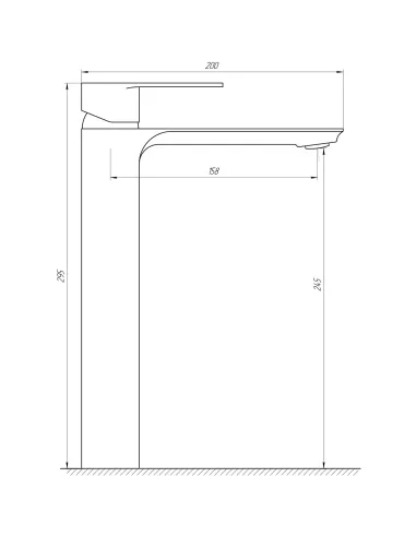Смеситель для раковины в ванной Globus Lux Milano GLM-201-BB черный - 5