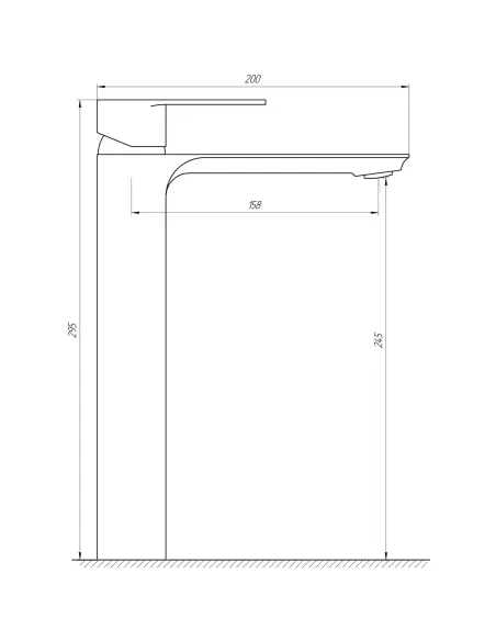 Смеситель для раковины в ванной Globus Lux Milano GLM-201-BB черный - 5