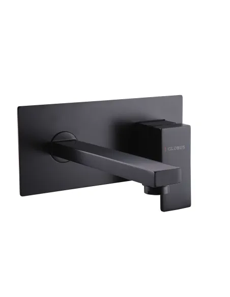 Смеситель для раковины настенный Globus Lux Milano GLM-204-BB-Smart черный - 1