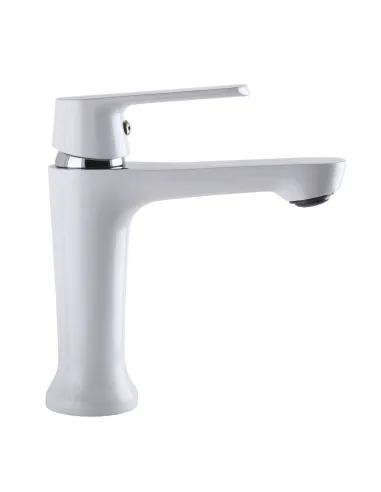 Змішувач для умивальника Globus Lux Laguna GLA-0401-7-Whit, латунь, білий - 6