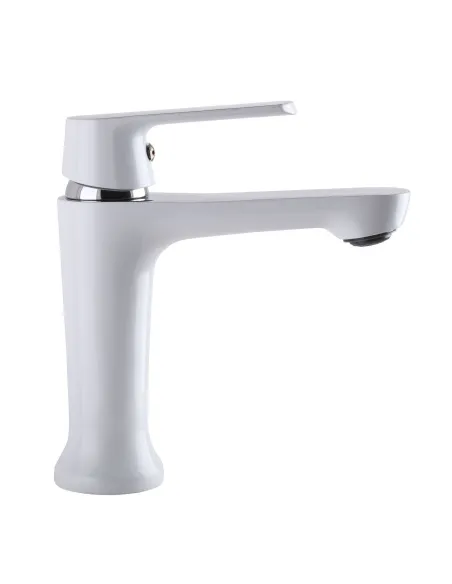 Змішувач для умивальника Globus Lux Laguna GLA-0401-7-Whit, латунь, білий - 6