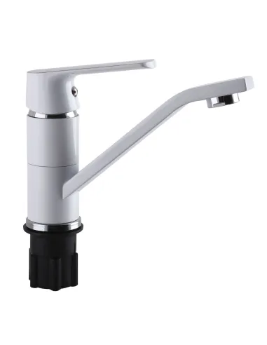 Смеситель для раковины в ванной Globus Lux Laguna GLA-0203MQ-7-Whit белый - 3