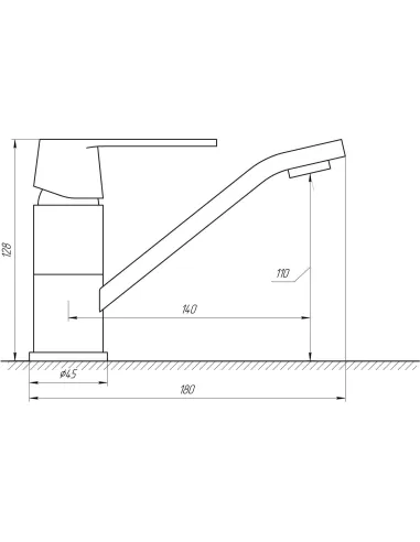 Смеситель для раковины в ванной Globus Lux Laguna GLA-0203MQ-7-Whit белый - 6