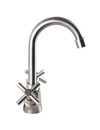 Змішувач для умивальника Globus Lux Dukat SD2-101, нержавіюча сталь - 2