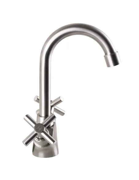 Змішувач для умивальника Globus Lux Dukat SD2-101, нержавіюча сталь - 2