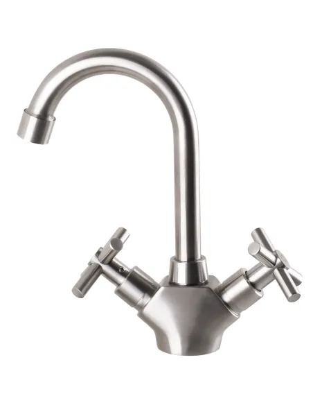 Змішувач для умивальника Globus Lux Dukat SD2-101, нержавіюча сталь - 4