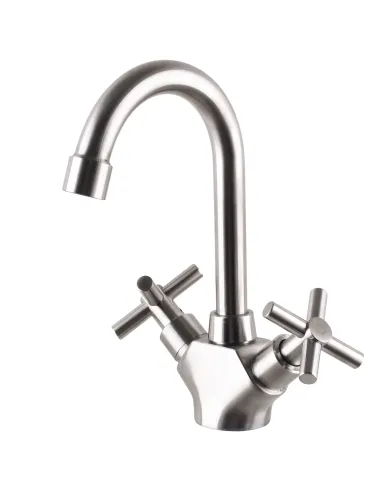 Змішувач для умивальника Globus Lux Dukat SD2-101, нержавіюча сталь - 6