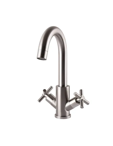 Смеситель для умывальника из нержавеющей стали Globus Lux Dukat SD4-101RS - 1