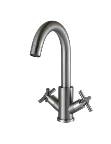 Смеситель для умывальника из нержавеющей стали Globus Lux Dukat SD4-101RS - 2