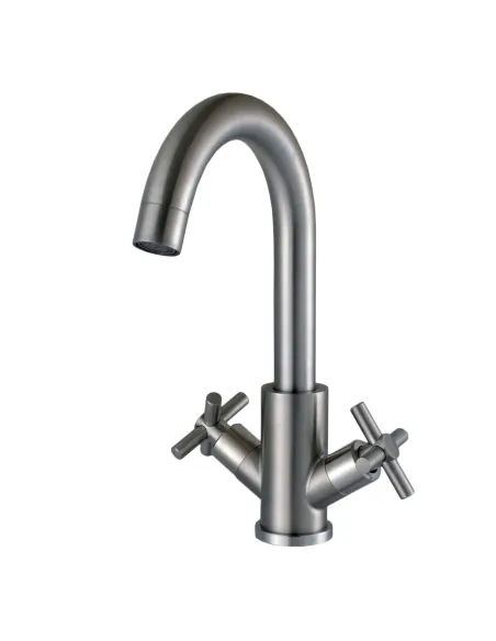 Смеситель для умывальника из нержавеющей стали Globus Lux Dukat SD4-101RS - 2