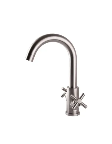 Смеситель для умывальника из нержавеющей стали Globus Lux Dukat SD4-101RS - 3