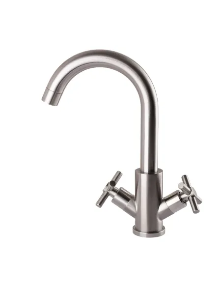 Смеситель для умывальника из нержавеющей стали Globus Lux Dukat SD4-101RS - 5