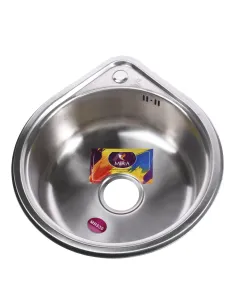 Кухонна мийка кругла Mira MR 530 Matt, нержавіюча сталь - 1