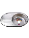 Кухонна мийка кругла Mira MR 7750 D Decor 0.6, нержавіюча сталь - 1