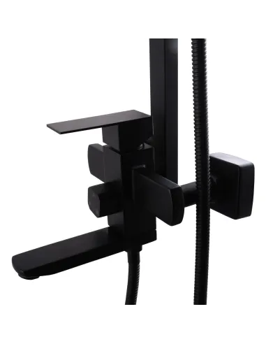 Душевая система с нержавеющей стали Globus Lux Sicilia VAN-SBQ-SH-02-BB с душевым набором - 3