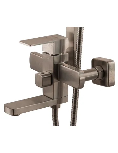 Душевая система из нержавеющей стали Globus Lux Sicilia VAN-SBQ-SH-02-304 с душевым набором - 4