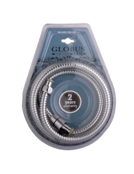 Шланг для душа Globus Lux NH-04D-150-200, металл, хром - 1