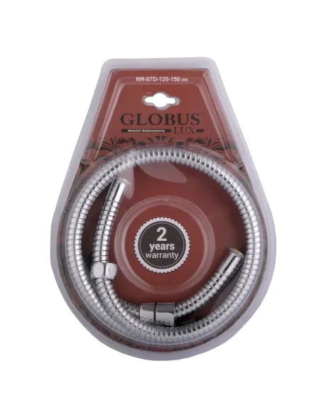 Душовий шланг Globus Lux NH-07D-120-150, метал, хром - 1