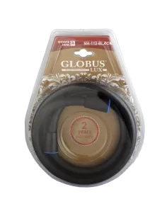 Душовий шланг Globus Lux NH-112-150-Black, силікон, чорний - 1