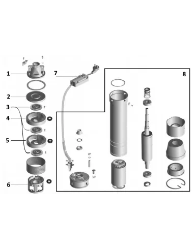 Вихревой скважинный насос Optima 3SKm100 PRIME 0.75 кВт, кабель 20м и пульт - 4