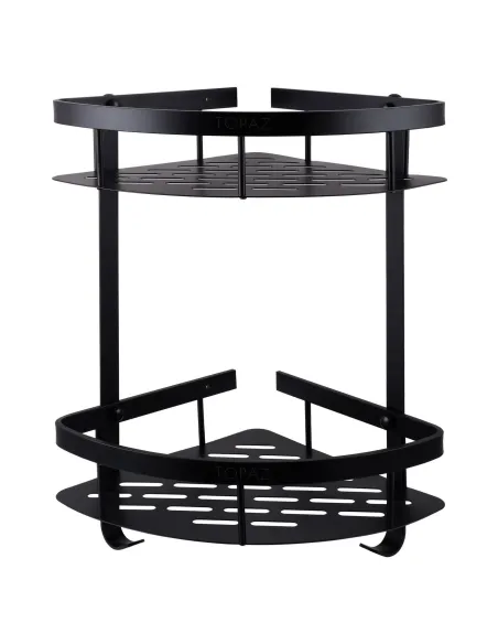 Полиця для ванної кімнати Topaz TKB-9902-BL, кутова, подвійна, латунь - 1