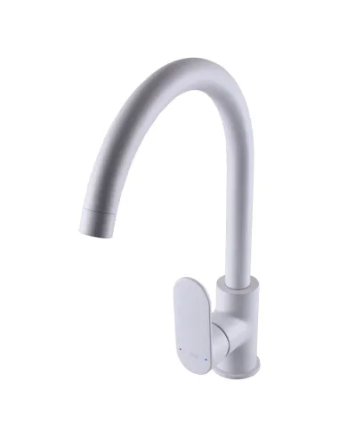 Змішувач для кухні Topaz Barts TB 07403-H36-W, латунь, білий - 2