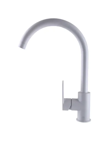 Змішувач для кухні Topaz Barts TB 07403-H36-W, латунь, білий - 4