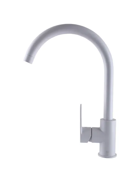 Змішувач для кухні Topaz Barts TB 07403-H36-W, латунь, білий - 4