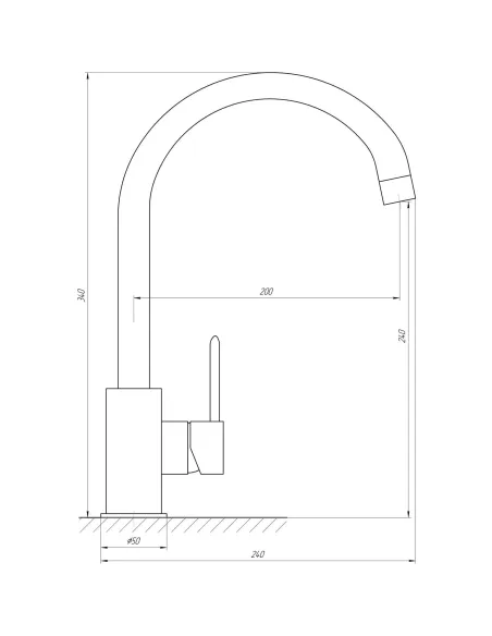 Смеситель для кухни Topaz Barts TB 07403-H36-AU золото - 6