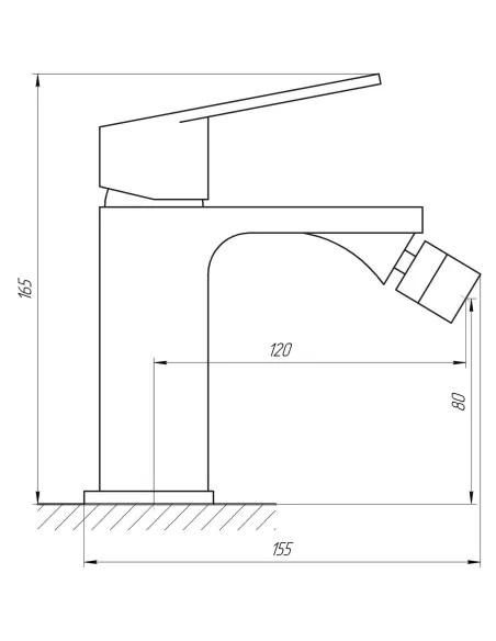 Смеситель для биде Topaz Lexi TL 21601-H57-BL черный - 5