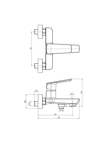 Смеситель для ванны Topaz Lexi TL21101A-H57-0  хром - 5