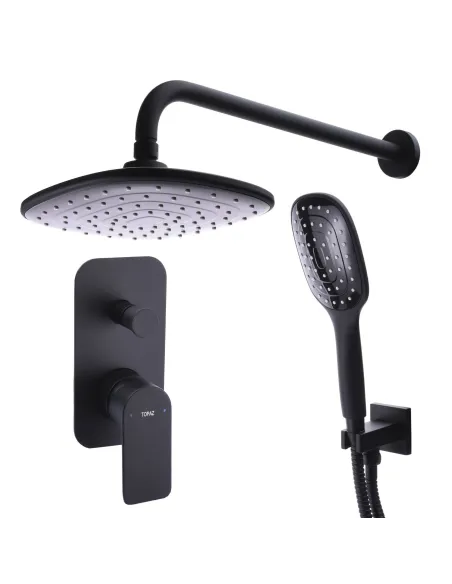 Смеситель для душа скрытого монтажа Topaz Sardinia TSG 08205-G-H20-BL с душевым набором - 1