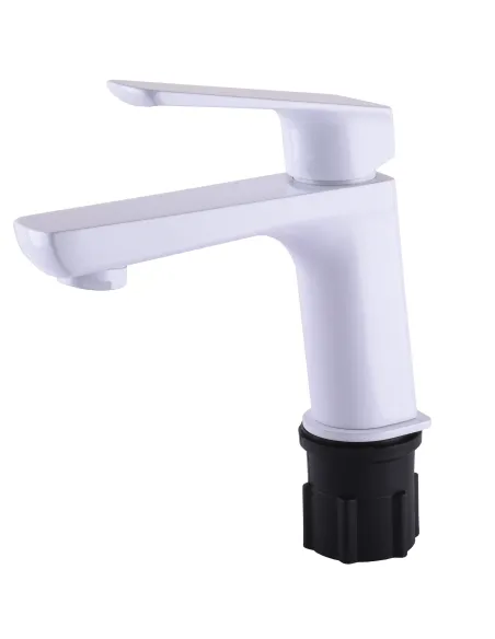 Змішувач для умивальника Topaz Lexi TL-21201-H57-WW, латунь, білий - 2