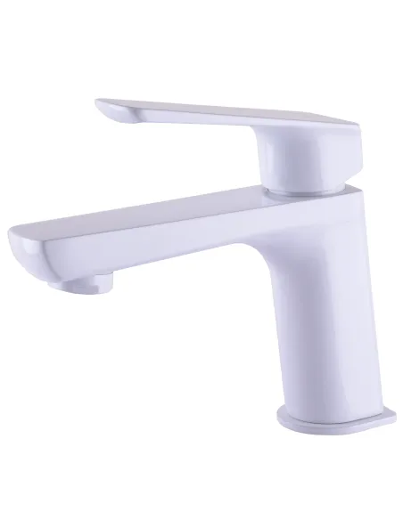 Змішувач для умивальника Topaz Lexi TL-21201-H57-WW, латунь, білий - 3